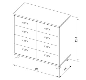 SK-8Z buková komoda