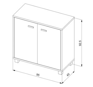 SK-2D buková komoda