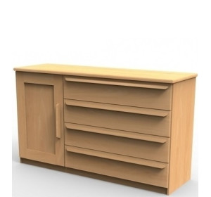 PETRA P3DZ buková/dubová komoda