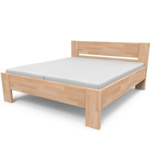 NIKOLETA 1 manželská masívna posteľ 180x200 cm