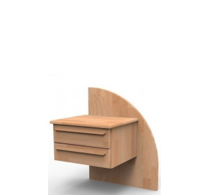 PETRA NS - pravý, bukový/dubový nočný stolík
