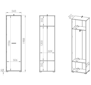 CARO 16, šatníková skriňa