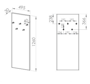 CARO 19, čalúnený vešiakový panel