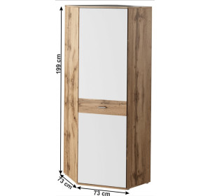 CYRIL 03 rohová policová skriňa