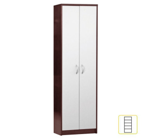 MECKI II wenge/biela, vešiaková stena, predsieň