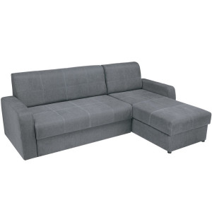 KIRSTEN IV sivá, rohová rozkladacia sedacia súprava