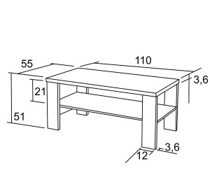 KFS117 konferenčný stolík