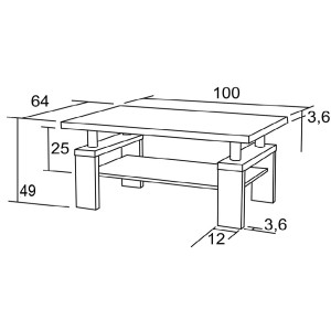 KFS121 konferenčný stolík