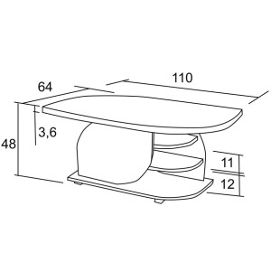 KFS125 konferenčný stolík