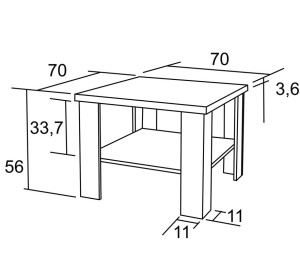 KFS133 konferenčný stolík