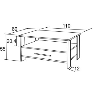 KFS145 konferenčný stolík