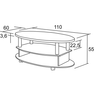 KFS166 konferenčný stolík