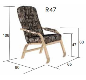 FELIX 2 pevné relaxačné kreslo