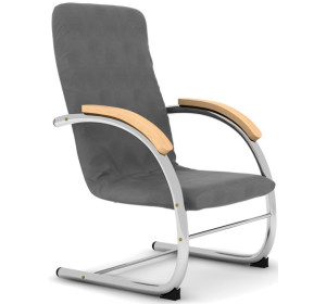 KAJA 1 chrómové relaxačné kreslo