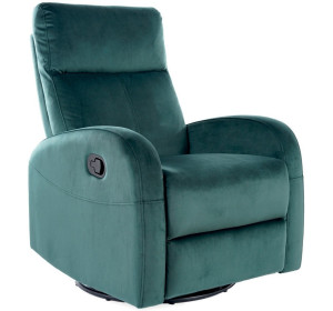 OLIMP VELVET zelená, hojdacie kreslo