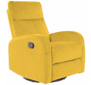 OLIMP VELVET žlté, hojdacie kreslo