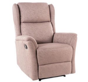 ZEUS hnedé, polohovacie kreslo