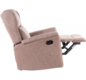 ZEUS hnedé, polohovacie kreslo