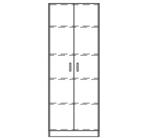 BETTY 07-04 dub bardolino, buk, policová skriňa