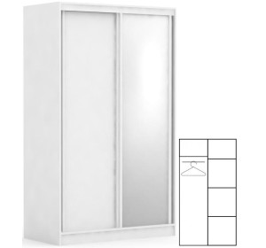 REA ATLANTA 1 biela,  skriňa