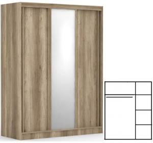 REA ATLANTA 2 dub canyon, skriňa