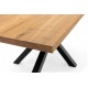 B302, jedálenský stôl 160 x 90 cm s kovovými nohami