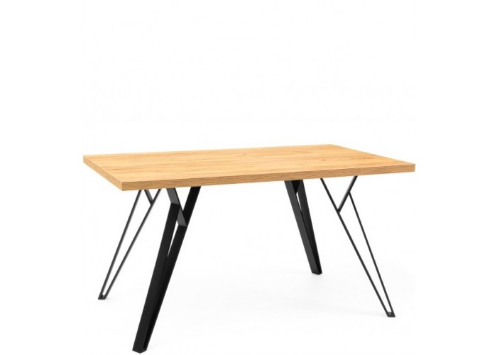 B306, jedálenský stôl 140 x 80 cm s kovovými nohami