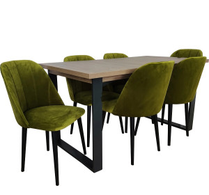 Jedálenský set GUSTO 1/LAMIN 23 pre 6 osôb