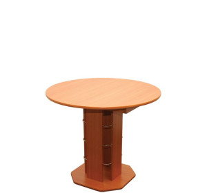 B07 rozkladací  okrúhly jedálenský stôl 90-126x90 cm