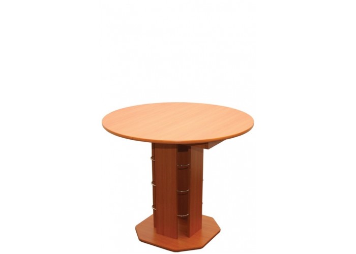 B07 rozkladací  okrúhly jedálenský stôl 90-126x90 cm