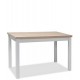 PORTO dub sonoma/biela, jedálenský stôl 100x60 cm