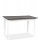 RAMON antracyt/biela, rozkladací jedálenský stôl 125-170x75 cm