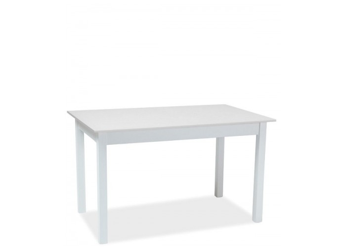 RAMON biela matná, rozkladací jedálenský stôl 100-140x60 cm
