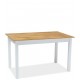 RAMON dub wotan/biela, rozkladací jedálenský stôl 125-170x75 cm
