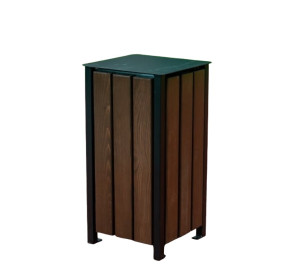 Vonkajší odpadkový kôš so strieškou K130 objem 35 litrov