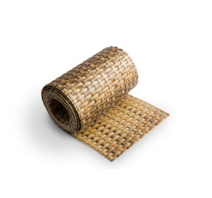 RD18 béžovo-hnedá, plotová ratanová výplň