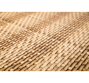 RD18 béžovo-hnedá, plotová ratanová výplň