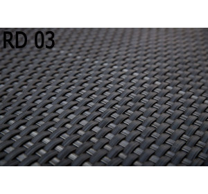 RD03 sivá, plotová ratanová výplň