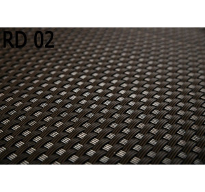 RD02 tmavohnedá, plotová ratanová výplň