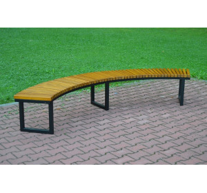 Štvrťkruhová parková lavička F176-300