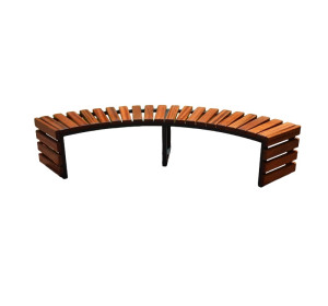 Štvrťkruhová parková lavička F242-240